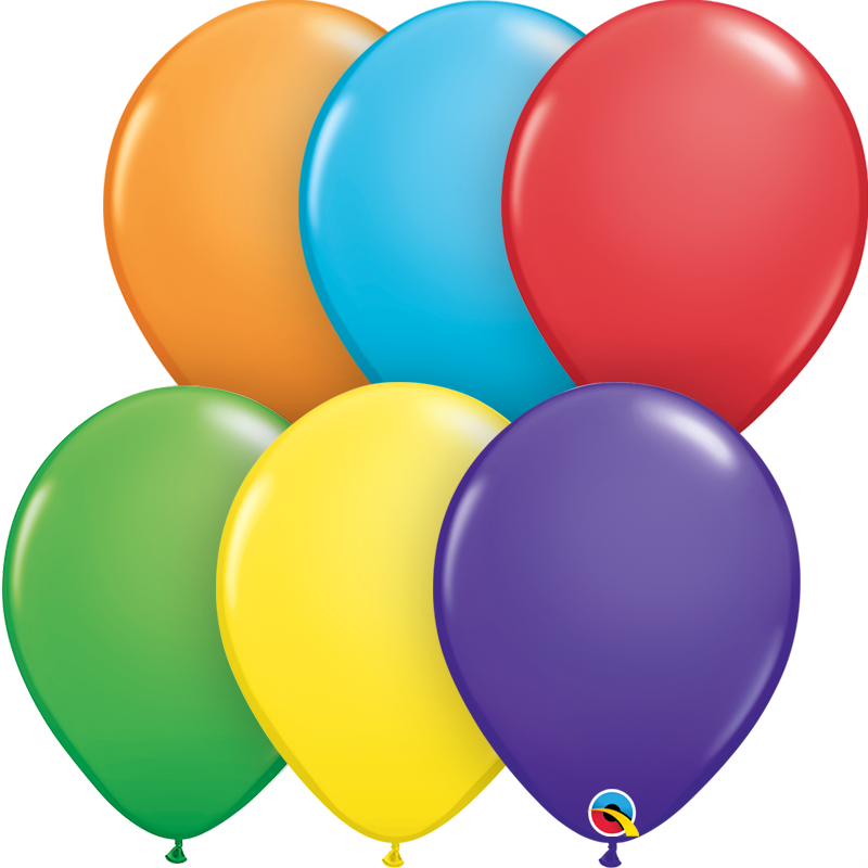 BALAO 5" R ARCO-IRIS PC100 BRIGHT RAINBOW AST
