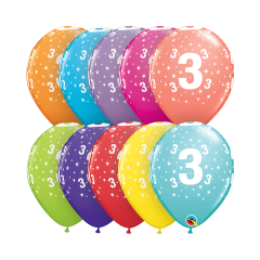 BALAO QUALATEX 11" ESTAMPADO - PACOTE FESTIVO COM 6 UNIDADES - 3