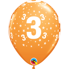 BALAO QUALATEX 11" ESTAMPADO - PACOTE FESTIVO COM 6 UNIDADES - 3