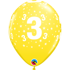 BALAO QUALATEX 11" ESTAMPADO - PACOTE FESTIVO COM 6 UNIDADES - 3