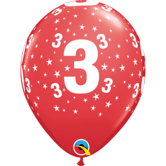 BALAO QUALATEX 11" ESTAMPADO - PACOTE FESTIVO COM 6 UNIDADES - 3