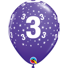 BALAO QUALATEX 11" ESTAMPADO - PACOTE FESTIVO COM 6 UNIDADES - 3
