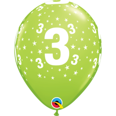 BALAO QUALATEX 11" ESTAMPADO - PACOTE FESTIVO COM 6 UNIDADES - 3