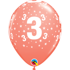 BALAO QUALATEX 11" ESTAMPADO - PACOTE FESTIVO COM 6 UNIDADES - 3