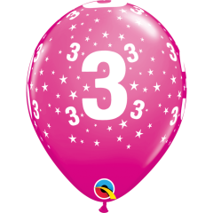 BALAO QUALATEX 11" ESTAMPADO - PACOTE FESTIVO COM 6 UNIDADES - 3