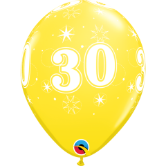 BALAO QUALATEX 11" ESTAMPADO - PACOTE FESTIVO COM 6 UNIDADES - 30