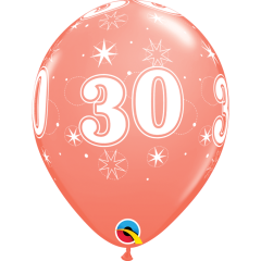 BALAO QUALATEX 11" ESTAMPADO - PACOTE FESTIVO COM 6 UNIDADES - 30
