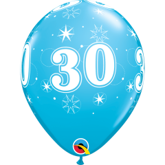 BALAO QUALATEX 11" ESTAMPADO - PACOTE FESTIVO COM 6 UNIDADES - 30
