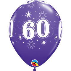 BALAO QUALATEX 11" ESTAMPADO - PACOTE FESTIVO COM 6 UNIDADES - 60