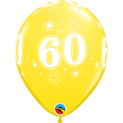 BALAO QUALATEX 11" ESTAMPADO - PACOTE FESTIVO COM 6 UNIDADES - 60