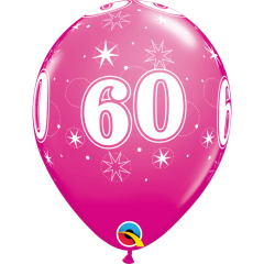 BALAO QUALATEX 11" ESTAMPADO - PACOTE FESTIVO COM 6 UNIDADES - 60