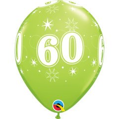 BALAO QUALATEX 11" ESTAMPADO - PACOTE FESTIVO COM 6 UNIDADES - 60