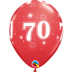 BALAO QUALATEX 11" ESTAMPADO - PACOTE FESTIVO COM 6 UNIDADES - 70