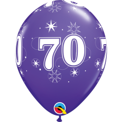 BALAO QUALATEX 11" ESTAMPADO - PACOTE FESTIVO COM 6 UNIDADES - 70