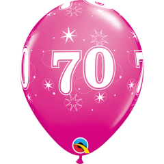 BALAO QUALATEX 11" ESTAMPADO - PACOTE FESTIVO COM 6 UNIDADES - 70