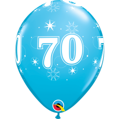 BALAO QUALATEX 11" ESTAMPADO - PACOTE FESTIVO COM 6 UNIDADES - 70