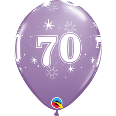 BALAO QUALATEX 11" ESTAMPADO - PACOTE FESTIVO COM 6 UNIDADES - 70