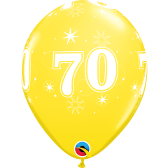 BALAO QUALATEX 11" ESTAMPADO - PACOTE FESTIVO COM 6 UNIDADES - 70