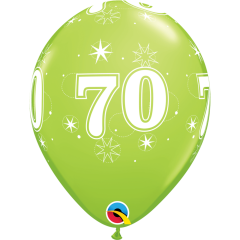 BALAO QUALATEX 11" ESTAMPADO - PACOTE FESTIVO COM 6 UNIDADES - 70