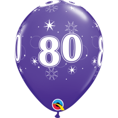 BALAO QUALATEX 11" ESTAMPADO - PACOTE FESTIVO COM 6 UNIDADES - 80
