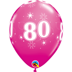BALAO QUALATEX 11" ESTAMPADO - PACOTE FESTIVO COM 6 UNIDADES - 80