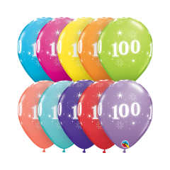 BALAO QUALATEX 11" ESTAMPADO - PACOTE FESTIVO COM 6 UNIDADES - 100