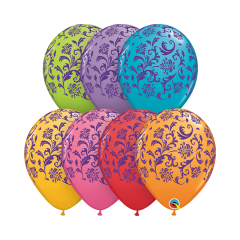 BALAO 11" R SORT FESTIVO PC50 DAMASK PRINT (PUR)