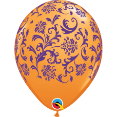 BALAO 11" R SORT FESTIVO PC50 DAMASK PRINT (PUR)