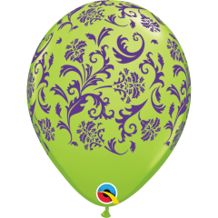 BALAO 11" R SORT FESTIVO PC50 DAMASK PRINT (PUR)