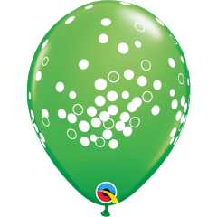 BALAO 11" R ARCO-IRIS PC50 CONFETTI DOTS