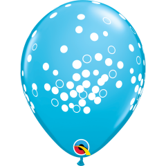 BALAO 11" R ARCO-IRIS PC50 CONFETTI DOTS