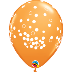BALAO 11" R ARCO-IRIS PC50 CONFETTI DOTS
