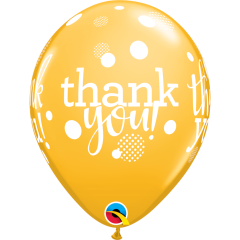 BALAO 11" R SORT FESTIVO PC50 THANK YOU DOTS UPON DOTS