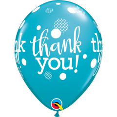 BALAO 11" R SORT FESTIVO PC50 THANK YOU DOTS UPON DOTS