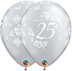 BALAO 11" R PRATA PC50 HAPPY 25TH ANNIVERSARY DAMASK