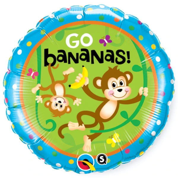 BALAO 18" REDONDO PC1 ITS YOUR BIRTHDAY-GO BANANAS!
