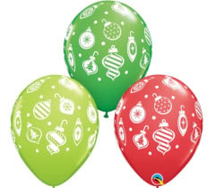 BALAO 11" R SORT ESP PC50 ORNAMENTO DE NATAL E PONTOS