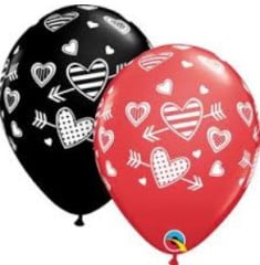 BALAO 11" R SORT ESP PC50 ESTAMPA DE CORACOES E FLECHAS