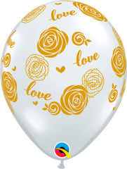 BALAO 11" R DIAMANTE TRAN PC50 LOVE-ROSAS