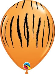 BALAO 11" R LARANJA PC50 LISTRAS DE TIGRE