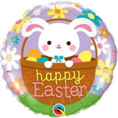BALAO 18" REDONDO PC1 HAPPY EASTER BUNNY