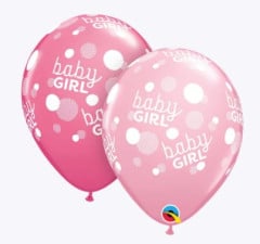 BALAO 11" R SORT ESP PC50 BABY GIRL-PONTOS AO REDOR
