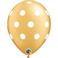 BALAO 11" R OURO PC50 BIG POLKA DOTS