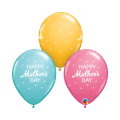 BALAO 11" R SORT ESP PC50 MOTHER'S DAY PETITE POLKA DOTS