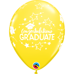 BALAO 11" R SORT CARNAVAL PC50 CONGRATULATIONS GRADUATE STARS