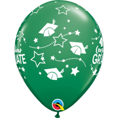 BALAO 11" R SORT CARNAVAL PC50 CONGRATULATIONS GRADUATE STARS