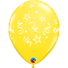 BALAO 11" R SORT CARNAVAL PC50 CONGRATULATIONS STREAMERS