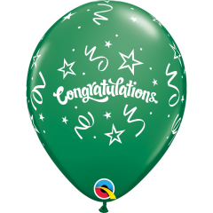 BALAO 11" R SORT CARNAVAL PC50 CONGRATULATIONS STREAMERS