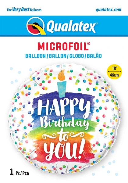 BALAO 18" REDONDO PC1 HAPPY BIRTHDAY TO YOU!- BOLO