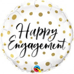 BALAO 18" REDONDO PC1 ENGAGEMENT-PONTOS OURO